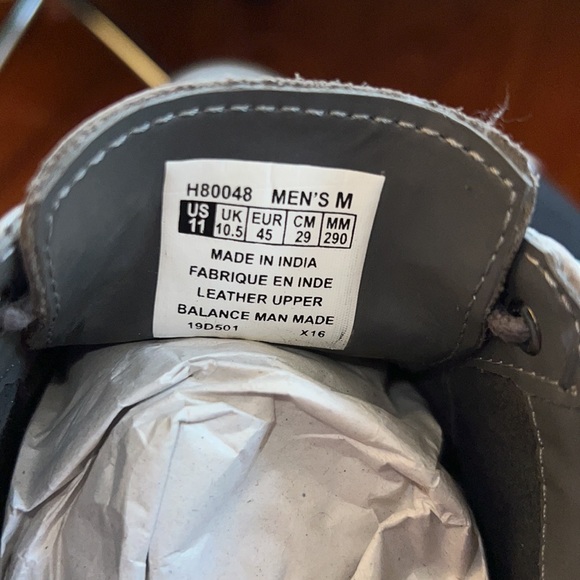 $125 - NWT Rockport Wingtip Oxford Shoes Mens 11M Grey - Picture 3 of 9